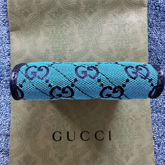 100% Authentic Gucci Color Pattern GG Card Case Wallet - Picture 4 of 9